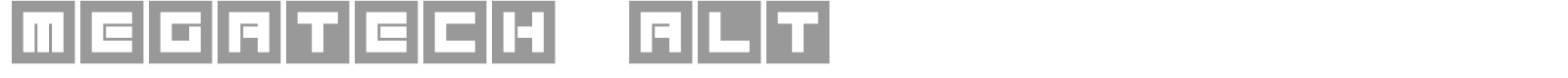 Megatech font preview